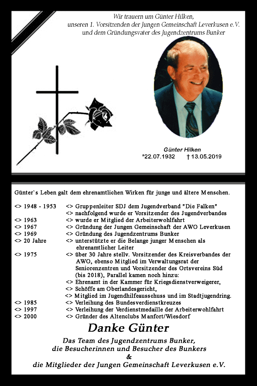 Danke Günther Hilken